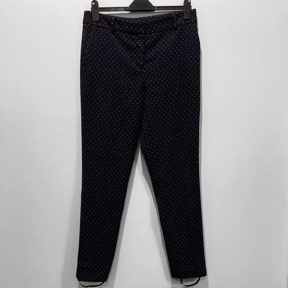 JOIE Black Polka Dot Straight Leg Stirrups Pants Medium​​​​ - Picture 5 of 11